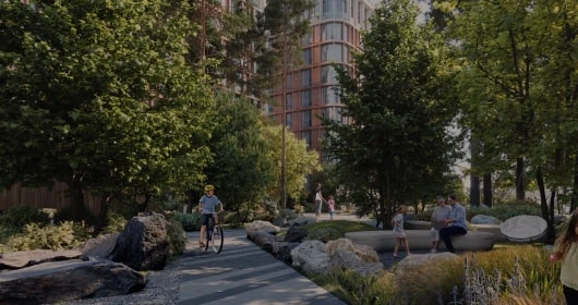 Аллеи для прогулок Victory Park Residences