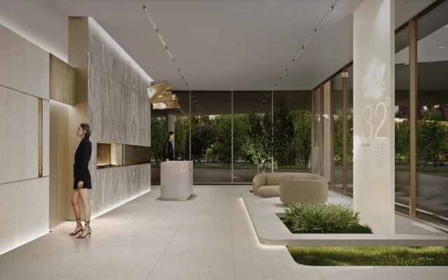 Светлое лобби Виктори Парк Резиденсез