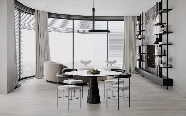 Комната стиль неодеко в ЖК Victory Park Residences