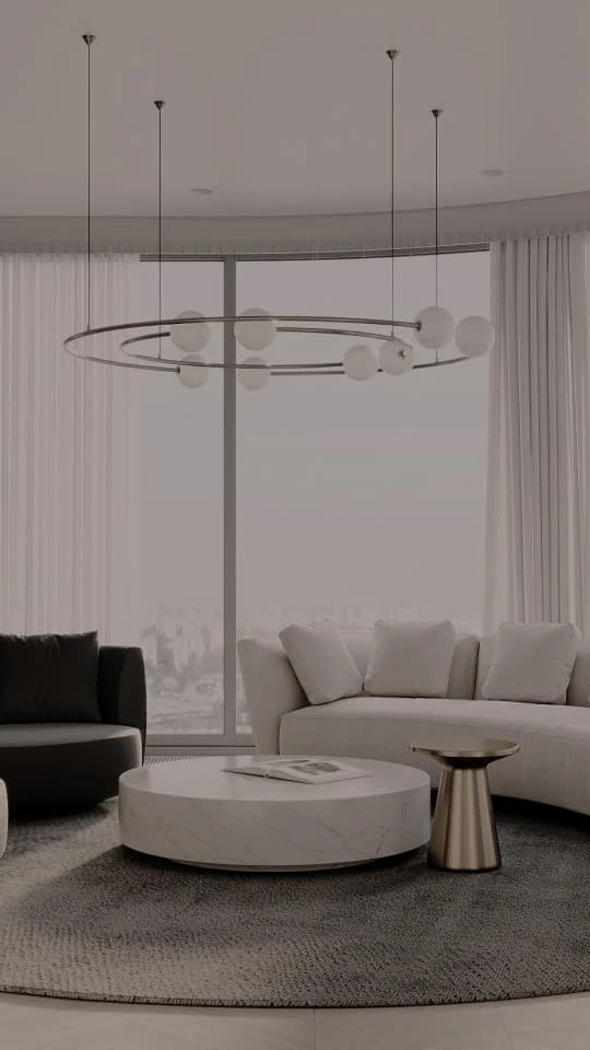 Мебель в комнате в ЖК Victory Park Residences