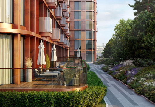Only 12 residences with private patios are for sale at Victory Park Residences